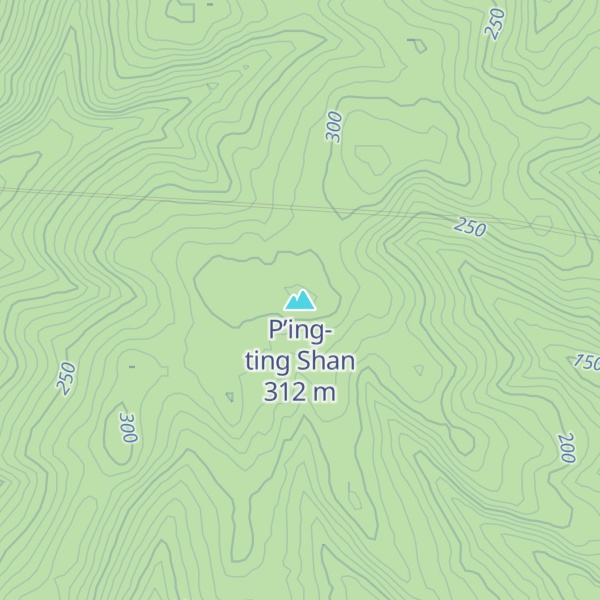 Map of P’ing-ting Shan