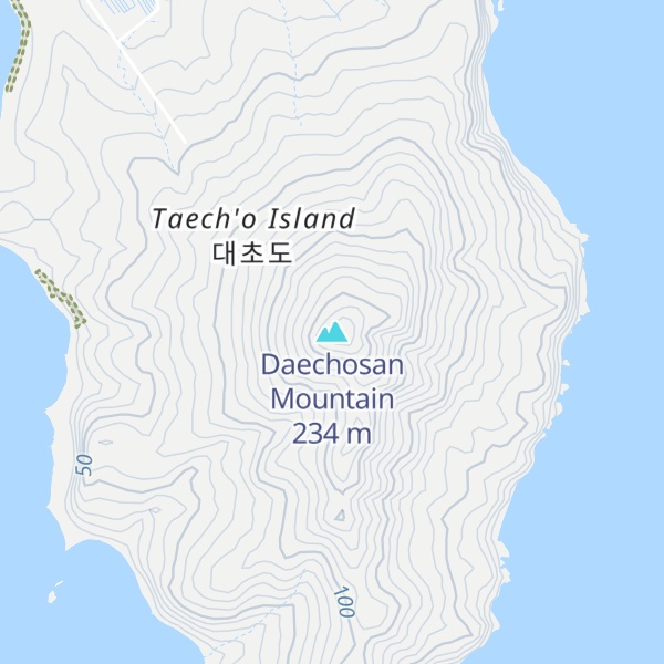 Map of Daechosan Mountain
