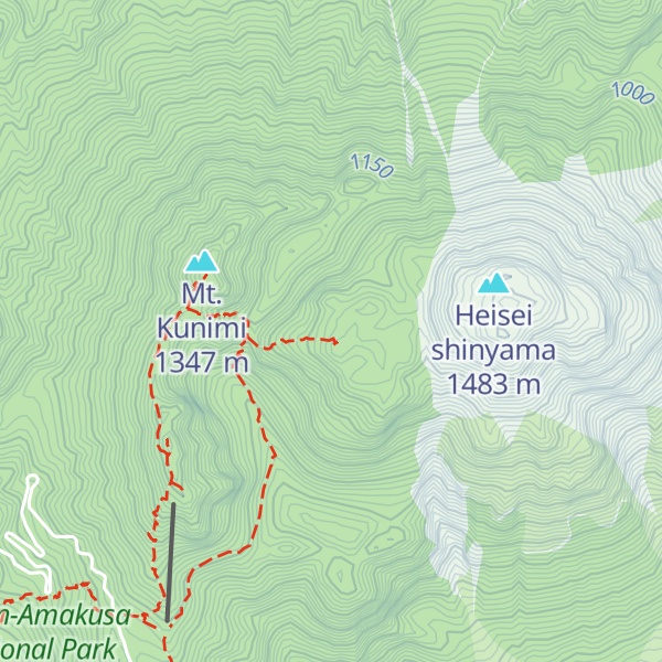 Map of Mt. Fugen
