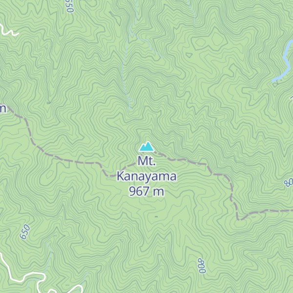 Map of Mt. Kanayama