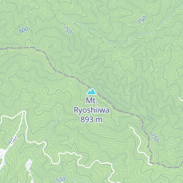 Map of Mt. Ryoshiiwa