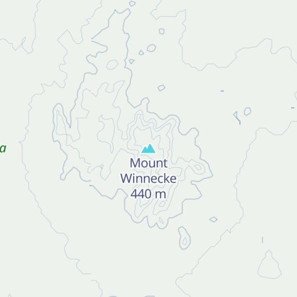 Map of Mount Winnecke