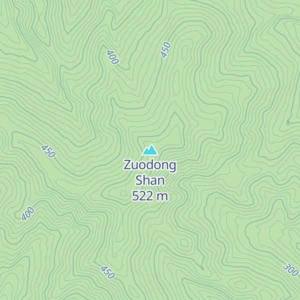 Map of Zuodong Shan