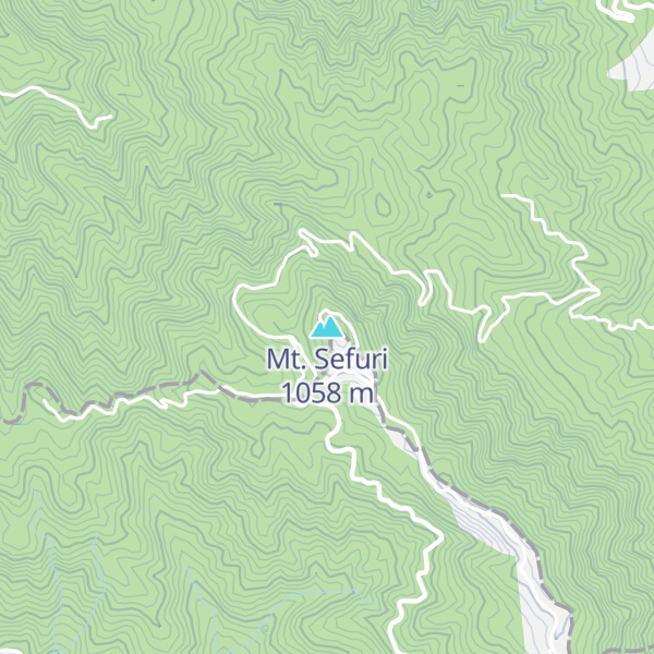 Map of Mt. Sefuri