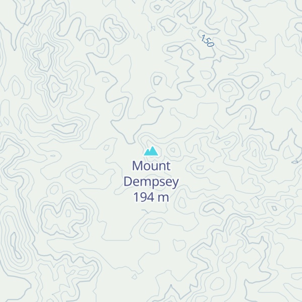Map of Mount Dempsey