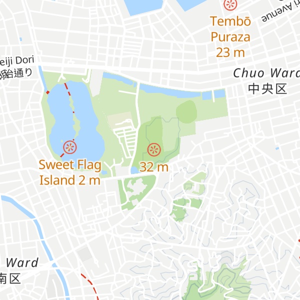 Map of Fukuoka Castle