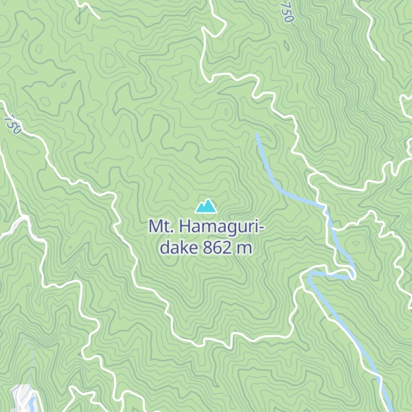 Map of Mt. Hamaguri-dake