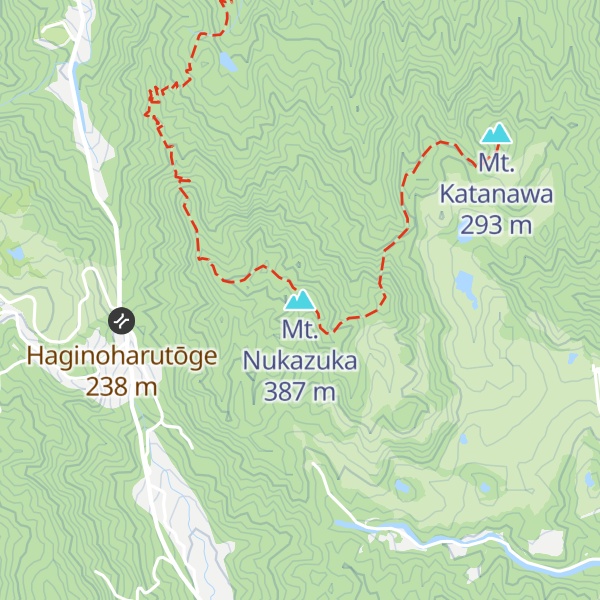 Map of Mt. Nukazuka