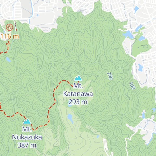 Map of Mt. Katanawa