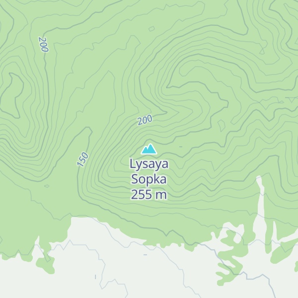 Map of Lysaya Sopka