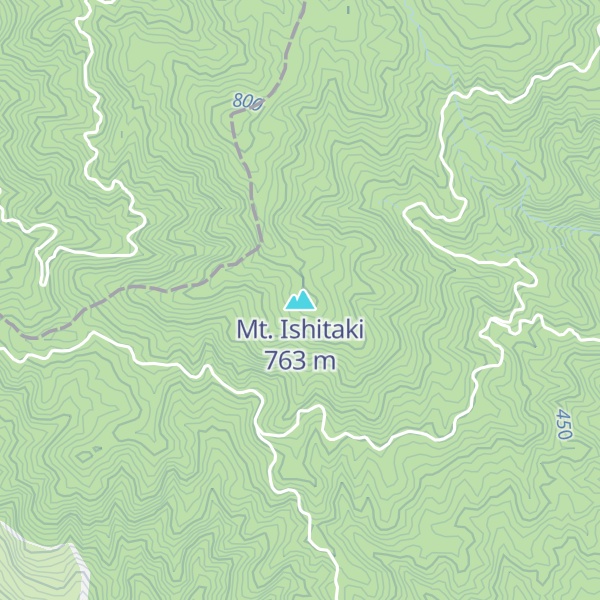 Map of Mt. Ishitaki