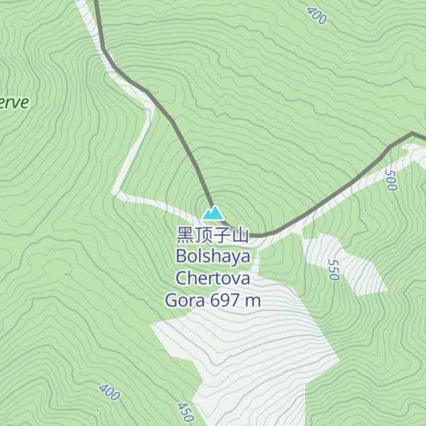 Map of 黑顶子山 Bolshaya Chertova Gora