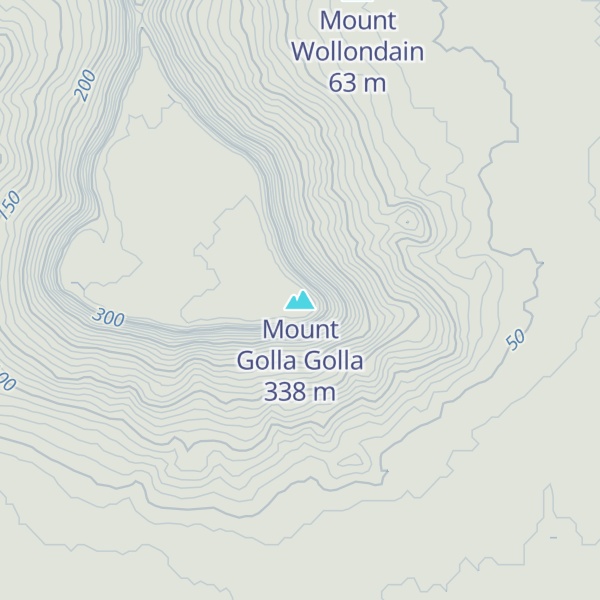 Map of Mount Golla Golla