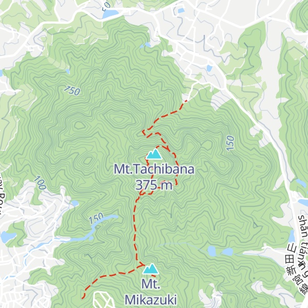 Map of Mt.Tachibana