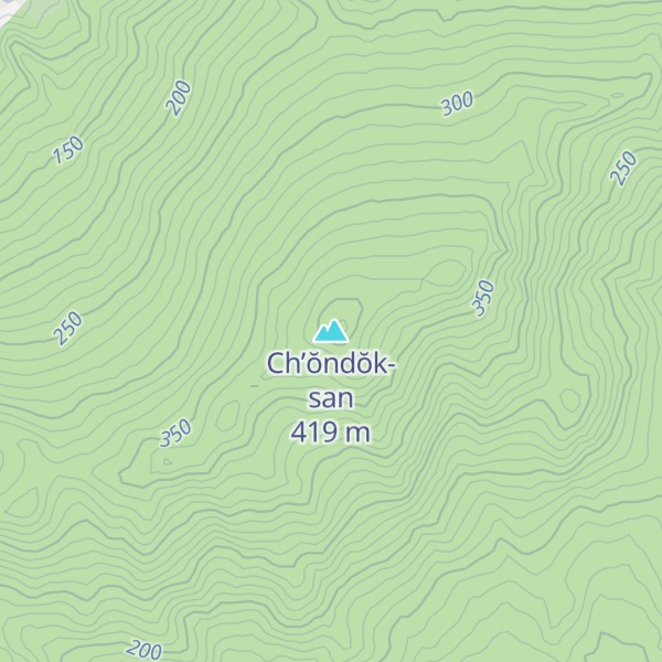 Map of Ch’ŏndŏk-san