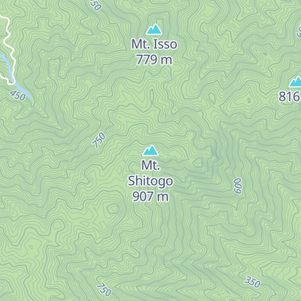 Map of Mt. Shitogo