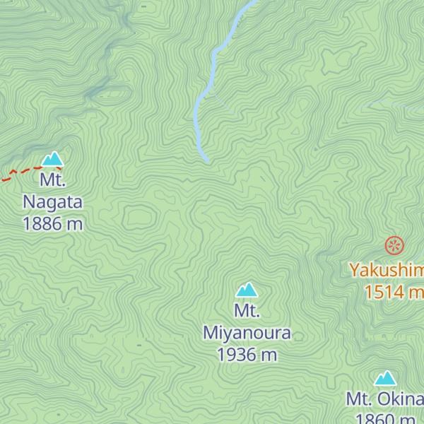 Map of Nagata-dake