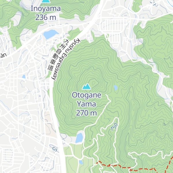 Map of Otogane Yama