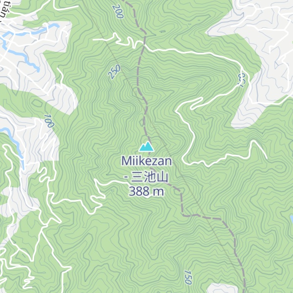 Map of Miikezan - 三池山