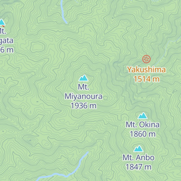 Map of Mt. Kurio
