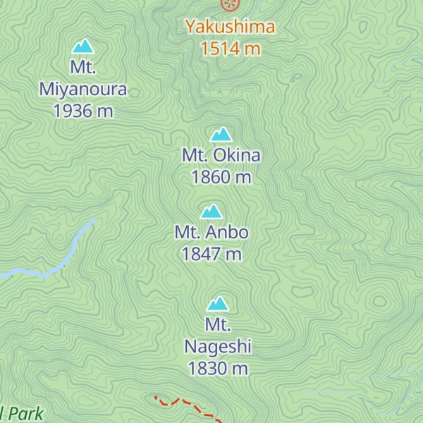 Map of Mt. Anbo