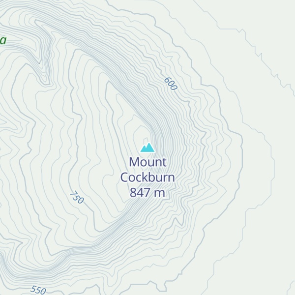 Map of Mount Cockburn