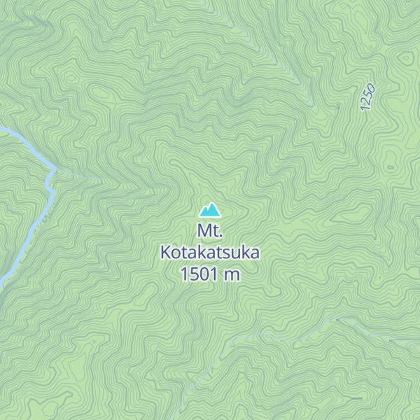Map of Mt. Kotakatsuka