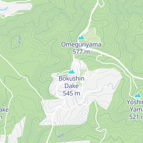 Map of Bokushin Dake