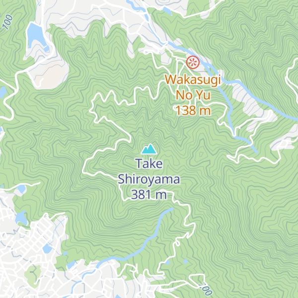 Map of Take Shiroyama