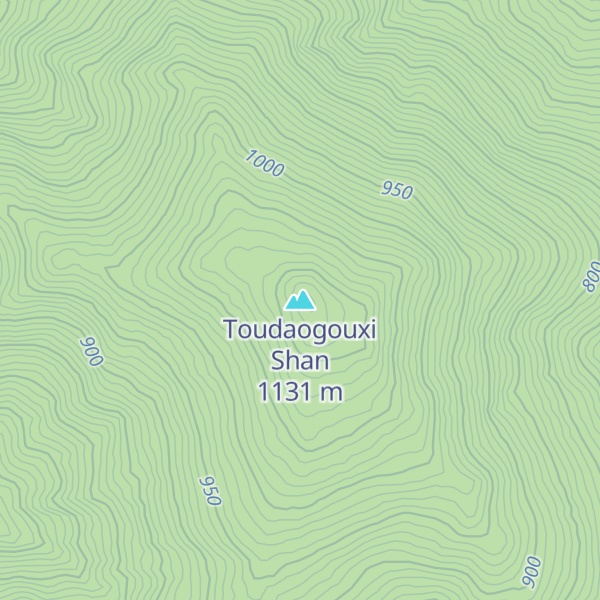 Map of Toudaogouxi Shan
