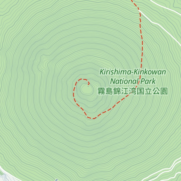 Map of Mt. Kaimon