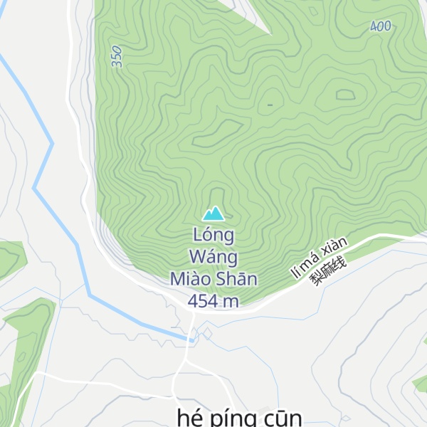 Map of Lóng Wáng Miào Shān