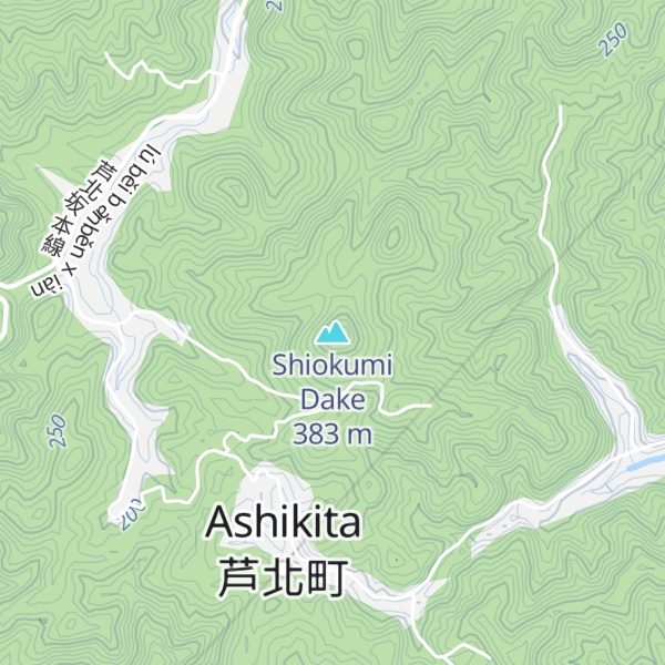 Map of Shiokumi Dake