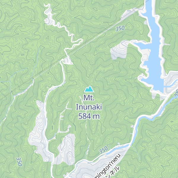 Map of Mt. Inunaki