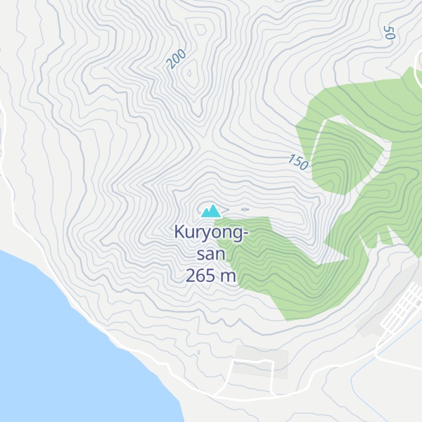 Map of Kuryong-san