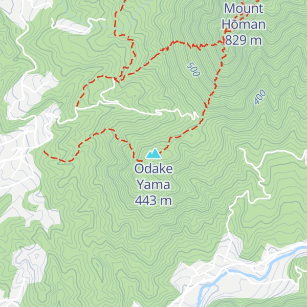 Map of Odake Yama