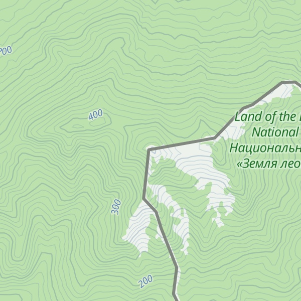 Map of Povorotny Peak