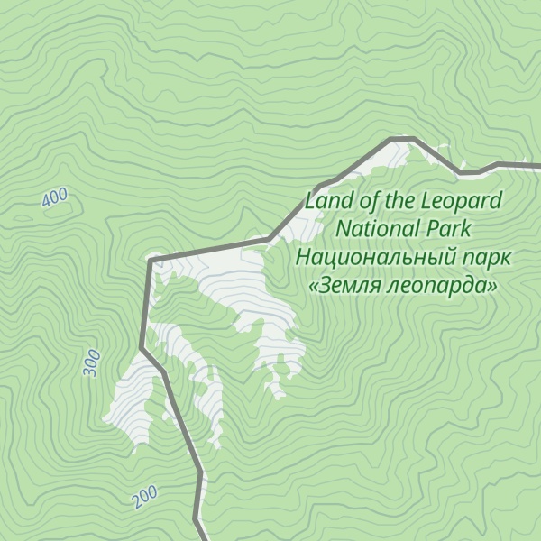 Map of Pik Paporotnyy