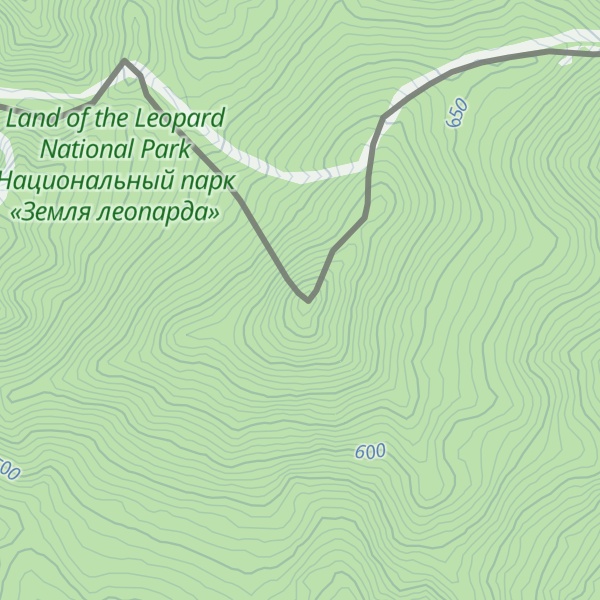 Map of Bolshaya Tigrovaya Mountain