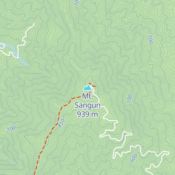 Map of Mt. Sangun