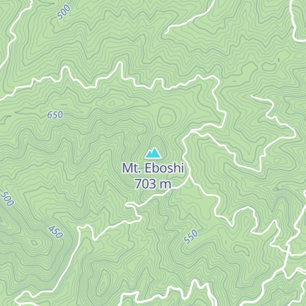Map of Mt. Eboshi