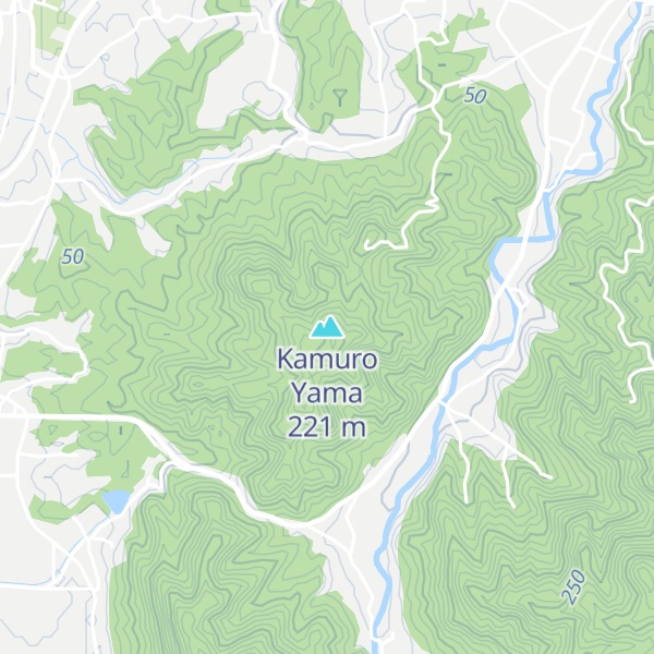 Map of Kamuro Yama
