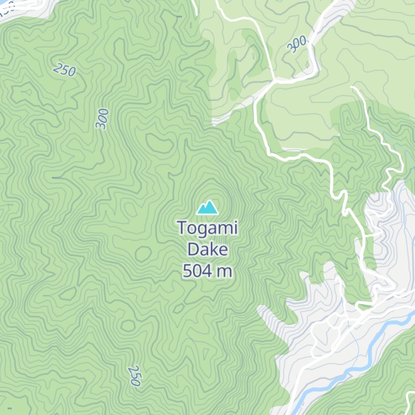 Map of Togami Dake