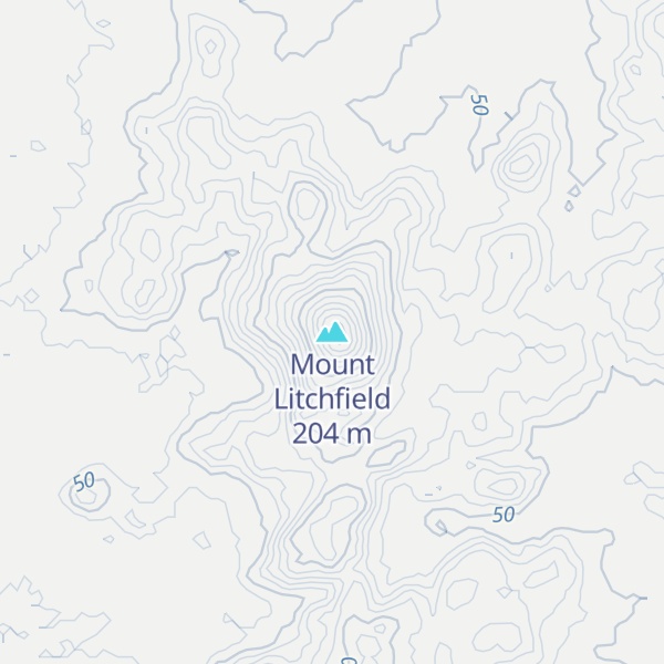 Map of Mount Litchfield