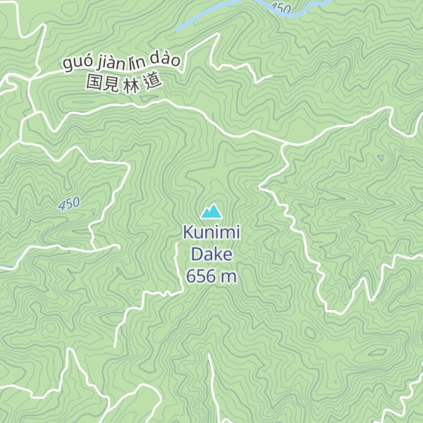 Map of Kunimi Dake