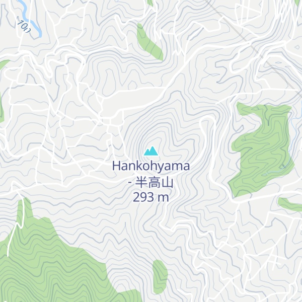 Map of Hankohyama - 半高山