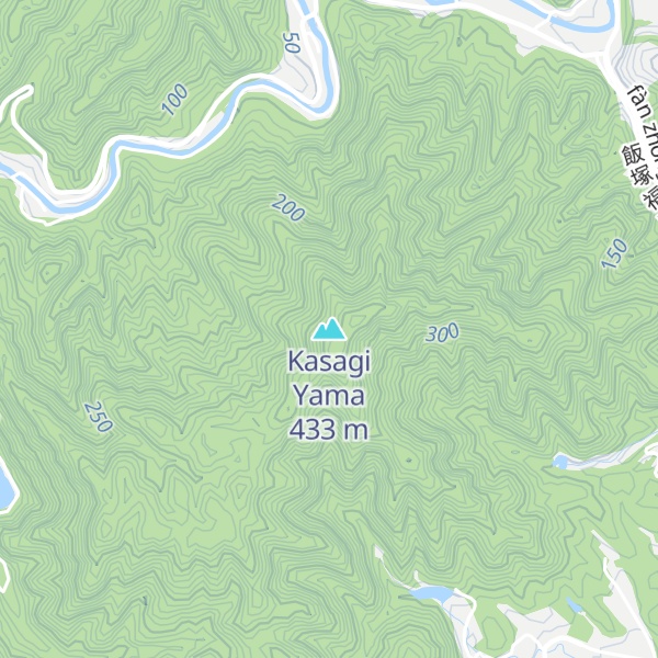 Map of Kasagi Yama