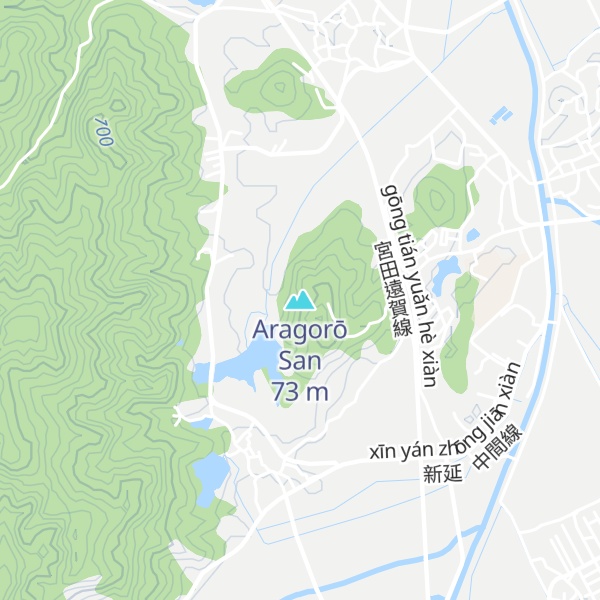 Map of Aragorō San