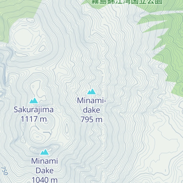 Map of Minami-dake