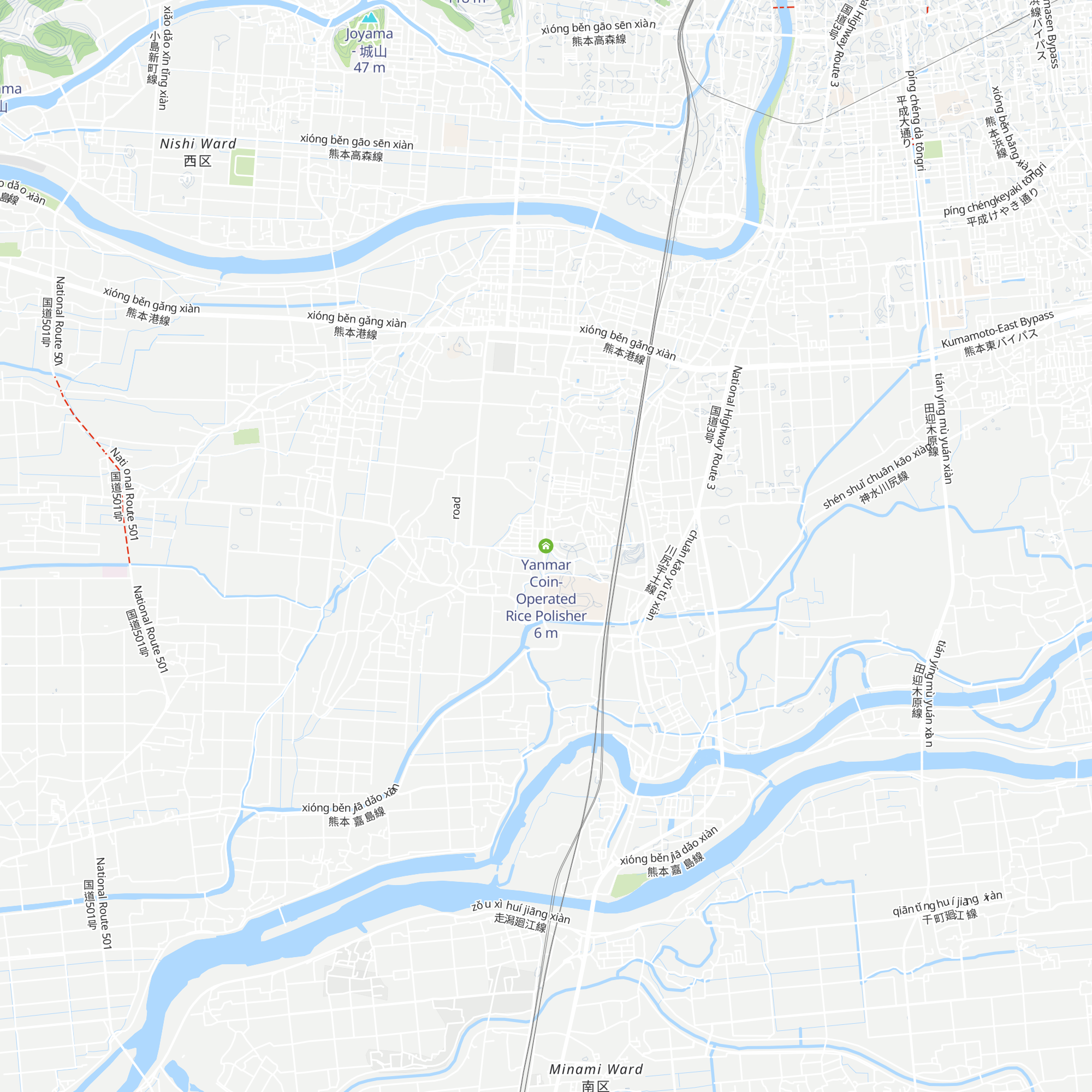 Yanmar Coin-Operated Rice Polisher map